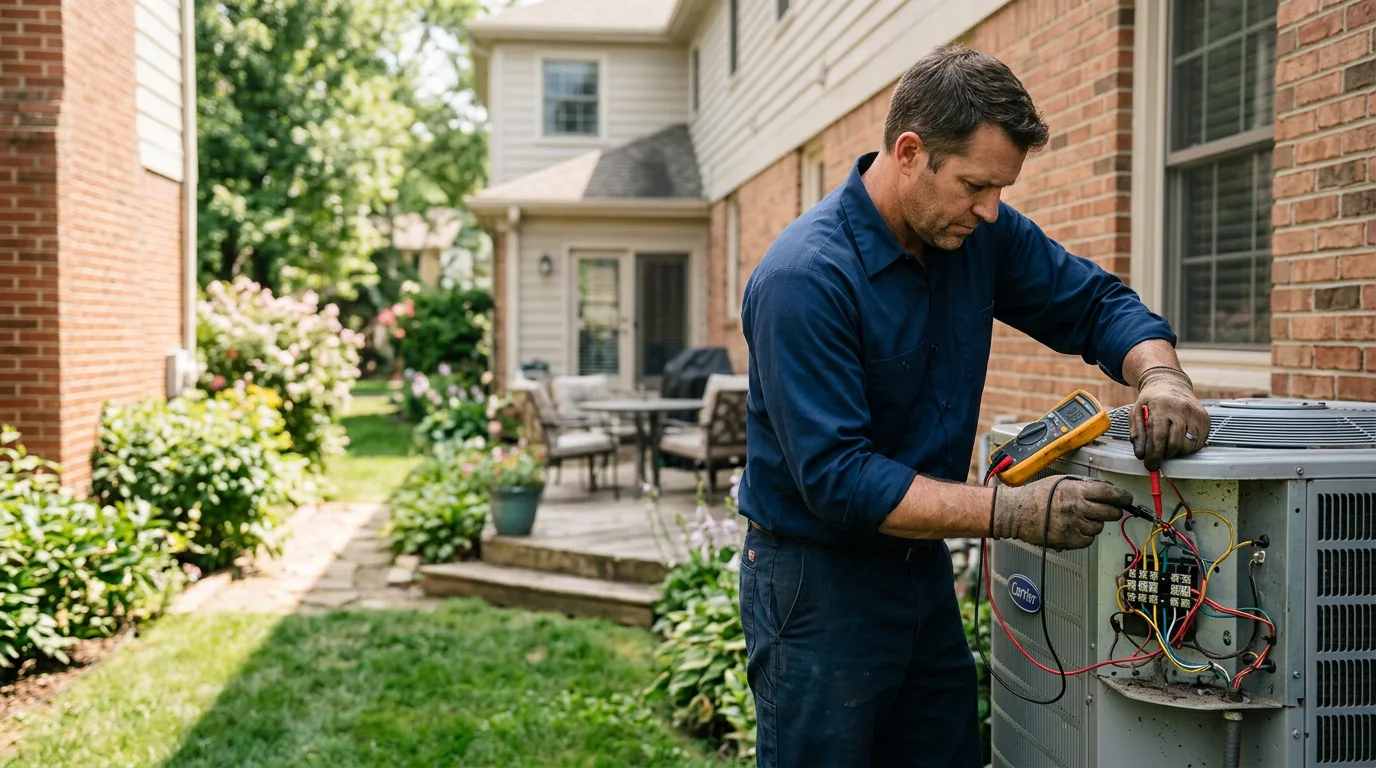 HVAC technician working near Braddock Heights, MD